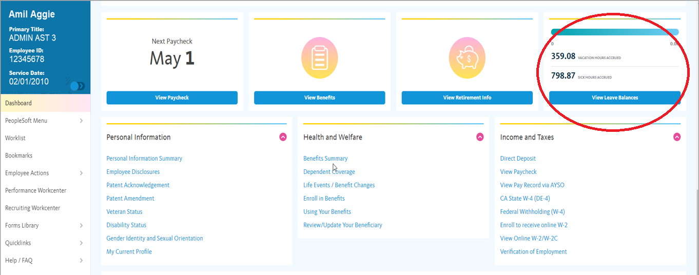 How Employees View Leave Balances Changes at UCPath GoLive UCPath